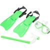 Uonlytech Set Completo per Snorkeling da Adulto Pinne Leggere in Pvc e Maschera Confortevole, Boccaglio Anti-infiltrazioni e Regolazione Rapida per Immersioni e Nuoto