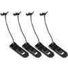 Zxpjkyu 4X Clip per da Paddleboard, Fibbie Nere per Surf