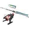 Yhenlovtt pic Pen - Canna da pesca a forma di pesce, in fibra di carbonio, mini spinning per combo, portatile da 1,6 m, con mulinello tascabile, set per camma da viaggio (blu)