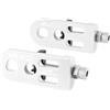 Tdoutop 2 Pezzi Tendicatena Bicicletta Regolatore Catena Alluminio Leggero Stabile Accessorio Universale per Bici Strada Mountain BMX Pieghevole Adatto a, Argento