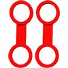 WOVEBIUS 2 x supporto universale per snorkeling in silicone per immersioni subacquee, colore rosso