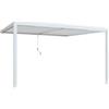 Elica Garden Gazebo pergola bioclimatica da esterno addossata elica garden bianco in alluminio - 3x4 m