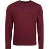 RED by EMP Uomo Camicia Rossa a Maniche Lunghe con abbottonatura L