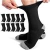 Jeasona 10 Paia Diabete Calze Senza Elastico Uomo Prodotti per Diabetici per Gambe Gonfie Calzini Uomo Cotone Lunghe