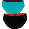 LVB Costume a slip Rcs Bi-pack Uomo x2, Verde+Nero, XL