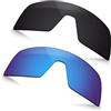 TRUSHELL Lenti di ricambio polarizzate per occhiali da sole Oakley Sutro S OO9462 - Nero+Ocean Blue 2 Pezzi