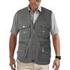 HZQIFEI Uomo Gilet da Pesca Multitasche Giubbino da Lavoro Smanicato Traspirante Outdoor Vest JRC Safari Giacche Gilet MJ11 (GrigioVerde, 6XL)