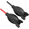 KHBUAB Soffiatore d Aria per Pulizia Lente Fotocamera 2 Pezzi in Silicone Rosso Design Ergonomico per Computer e Obiettivi Dslr