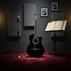 Chitarra Classica Cutaway Suono Chiaro Strumento Musicale per Lezioni,