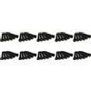 No 60 Pezzi Nero Ebano Guitar Bridge Bone Pins Set con Abalone Dot Verde per 8941