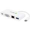 Techly IADAP-USB31-DOCK2 Techly USB 3.1 Type-C Adapter auf USB3.0/VGA/RJ45/TypC