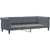vidaXL Letto da giorno grigio scuro 80x200 cm in velluto