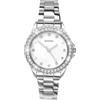 Sekonda Orologio da donna al quarzo da 33 mm con cassa in pietra, display analogico e bracciale in acciaio inossidabile