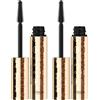 L'Oreal Paris L'Oréal Paris Panorama Mascara Volumizzante Allungante Ciglia ad Effetto Ventaglio con Scovolino Multilivello Colore Dark Brown - Set da 2