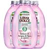 Garnier Ultra Dolce Shampoo Lisciante per Capelli Lunghi con Infuso di Acqua di Riso e Amido Idratante Rimpolpante Illuminante Vegan con Ingredienti 94% di Origine Naturale - 3 Flaconi da 400ml
