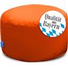 Bruni Pouf L in arancione - pouf rotondo, per interni ed esterni, ideale come poggiapiedi, per yoga, meditazione, prodotto in Germania