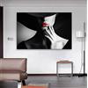 XUSANSHI Stampe su Tela,Ragazza con Cappuccio Painting Quadro su Tela Artwork Decorazione della Casa Senza Cornice 50x70cm
