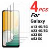 Wolfsay 2/4PCS Protezione Dello Schermo Per Samsung Galaxy A13 Vetro Temperato Per Samsung Galaxy A13 A23 A33 A53 5G Colla Completa Della Copertura di Vetro Del Telefono