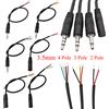 ALLiSHOP 1/2/3/5 pz 3.5mm connettore del cavo Audio 2 3 4 poli Mono Stereo maschio spina femmina Jack prolunga cavo AUX cuffie riparazione fai da te 30cm