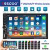 ESSGOO Unità principale autoradio 7 pollici Wireless Apple CarPlay Android Auto Doppio DIN Radio AUX FM Bluetooth USB TF Mirror Link