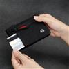 NONE Porta carte di credito Rfid di lusso Custodia per carte chiave sottile antifurto con portamonete in nylon con moschettone