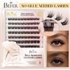 BEFER BEAUTY Cluster per ciglia autoadesive Befer Ciglia Manga senza colla 120 pezzi Cluster Ciglia Trucco naturale Fornitore di ciglia finte soffici