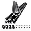 SucceBuy T Slot 2040 Guida lineare 4-5 pezzi 1000mm/1200mm/1500mm/2000mm Profilo di estrusione di alluminio per stampante 3D, macchina CNC fai da te