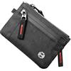 Lucky hour Portafoglio Ultra-Sottile EDC alla Moda con Protezione RFID Anti-Furto | Portamonete unisex con cerniera | Porta carte di credito multi-scomparto, accessorio portatile e leggero da portare con