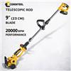 Conentool Tagliasiepi Elettrico con Asta di Prolunga 20000 RPM, Attrezzo per Potatura Giardino e Arbusti, Compatibile con Batteria Makita 21V