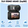 DJI OSMO NANO Lightweight Sports Action Video Cameras 1/1.3 ″ Sensor 143 ° Wide Wearable Camera For Cycling Running Vlogging