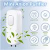 ENERFER Purificatore d'Aria da Presa con Ionizzatore a Ioni Negativi, Silenzioso, Mini Depuratore d'Aria per Casa e Deodorante per Bagno