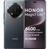 HONOR Magic7 Lite Smartphone 5G Android 14 Dual SIM NFC, 8GB RAM 256GB, 6600 mAh, 6.78 pollici AMOLED Display,Drop/Water/Heat-Resistente,108 MP, esperienza intelligente AI, Titanium Black