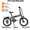 PVY Bicicletta Elettrica PVY Z20 PRO EVO, Batteria 36V/14.5Ah, Autonomia 120 Km, Motore 500W, Sensore di Coppia, Pneumatici da 20 Pollici, E-bike Urbana