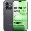 HONOR 600 Lite 5G Smartphone, Fotocamera AI da 108MP, Display AMOLED da 6.6", Batteria da 6520mAh con Ricarica Rapida 45W, Cellulare Android 16 Sbloccato, IP66&SGS, Dual SIM, NFC