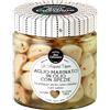 Cascina San Cassiano Aglio In Spicchi Pelati Marinato in Olio di Semi di Girasole con Spezie Conserva Sottolio Vegan Senza Glutine - Vasetto da 190g