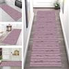 SGLGSTORE Tappeto Passatoia per Corridoio Antiscivolo Tappeto Cucina Lavabile Rosa scuro Nero Tappeto 100X150CM Tappeti Runner Soggiorno Tappetino zerbino al metro Si pulisce con il mocio è Antisfilo tappeti