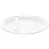 bio3 50 Piatti Ovale BISCOMPARTO 26X19 cm. 16 gr. Biodegradabile e compostabile Feste sagre Byò 2 porzioni Due Scomparti