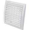 LIRAST Ø 125mm Bianca Griglia di Ventilazione in Plastica Con Flusso Regolabile - Griglie D'Aerazione con Rete Anti Insetti