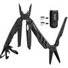 NexTool Flagship Pro Multitool, Coltello Multiuso 16 in 1 Acciaio inox Pieghevole Pinza Multiuso, Coltellino Multifunzione con Apribottiglie/lattine/forbici/coltello, per Esterno Campeggio-Nero