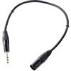 Pronomic Stage JXM-0.5 Cavo Stereo Jack/XLR 0, 5m Nero, Connettori: jack 6
