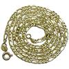 Never say Never Catena in oro giallo 18 carati da uomo modello 3 x 1 di 3 mm di larghezza per 60 cm di lunghezza con chiusura a moschettone per una totale sicurezza Peso; 5,00 gr di oro 18 carati, Oro