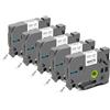 STRONIX 5x Nastro con Etichette Compatibile con Brother TZe-221 Ub-221 Byz-221 TZ-221 9mm x 8m Nero su Bianco con PT-1010 D400 H105 H100R H107 H100LB D200 1000