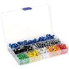 AUBEST Piegatore idraulico, Strumenti tubolari Pinze di crimpatura Impostare nuovi strumenti di crimpatura terminale 1200pcs Mini pinze elettriche Kit di morsetto di precisione(800pcs Terminals)