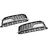 Artudatech Griglia paraurti Anteriore 2PCS Front Fog Lamp Black Grill Grille Fit for Audi A5 S-Line S5 2013-2016 (No Logo)