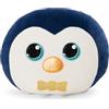 NICI 62209 Glubschis Sniffy Cuscino a Forma di Pinguino, Morbido e Adatto a Ragazzi, Ragazze, Neonati e Amanti dei Peluche, Ideale per casa, Asilo o in Viaggio, 35 x 30 cm, Blu