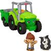 Little People Fisher-Price Little People JCW70 - Trattore da spingere e giocare, con 2 personaggi musicali, per bambini dai 1 anni in su