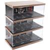 Perfeclan Kit di Modellismo Diorama, Vetrina per Auto Modello 1/64 Vetrina per Garage per Auto Vetrina per Espositore Protezione Vetrina in Acrilico per Collezionisti Auto, 3 Livelli