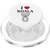 Ama gli animali Koala Divertente regalo Animale Divertente Baby Koala Bambino i love Koala PopSockets PopGrip per MagSafe