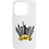 NYC New York Costume Yellow Cab Taxi App Custodia per iPhone 14 Pro New York City taxi giallo skyline NYC per donne uomini bambini