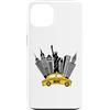 NYC New York Costume Yellow Cab Taxi App Custodia per iPhone 13 New York City taxi giallo skyline NYC per donne uomini bambini